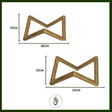 SOPORTE METALICO TRIANGULAR (Dorado) - imagen 2