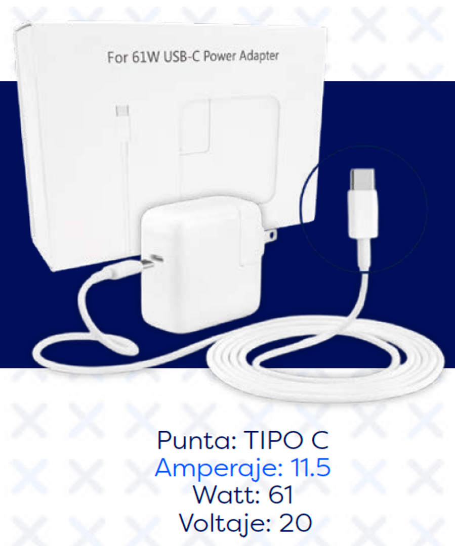 CARGADOR MACBOOK TIPO C