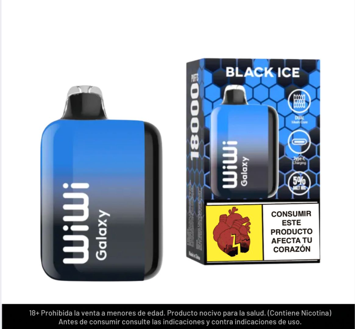 Wiwi Galaxy Black Ice 18.000 Puffs