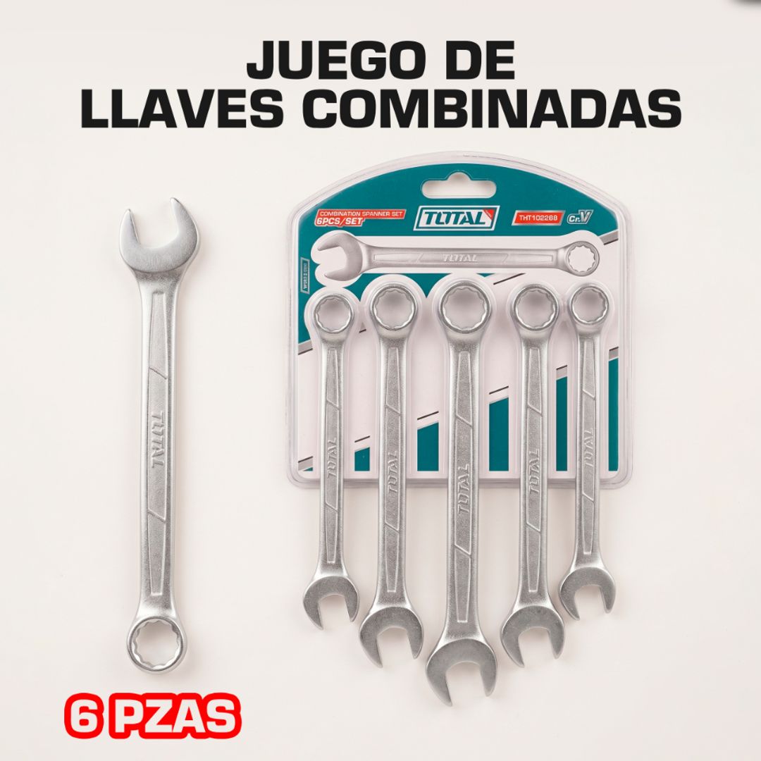 LLAVES COMBINADAS 6 PIEZAS 8-17MM