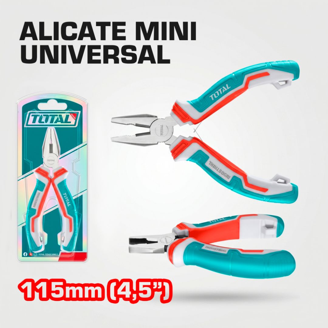 ALICATE MINI UNIVERSAL 4.5 /115MM MANGO COLORES