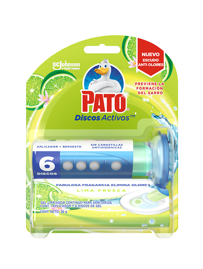 PATO DISCOS ACTIVOS LIMA FRESCA  APLICADOR + REPUESTO 38 G
