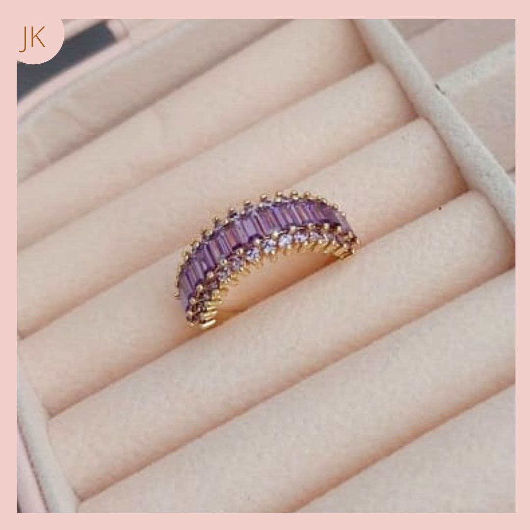 Anillo Circonada Lila