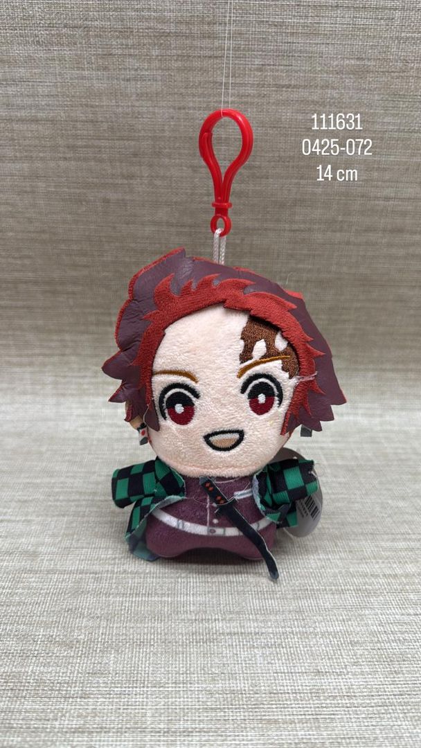 Llavero peluche Tanjiro Kamado – Demon Slayer (14 cm)
