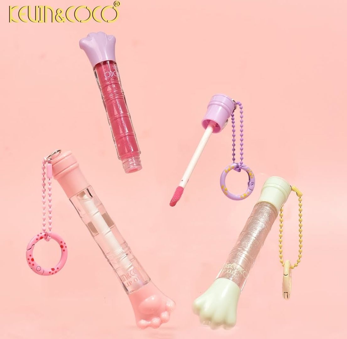 168- LIP GLOSS LLAVERO HUELLITA