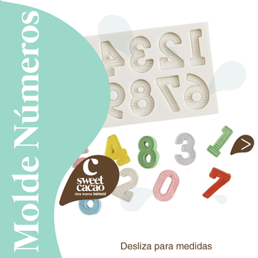 Molde Silicona Numeros pequeño - imagen 1