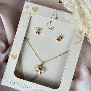 Imagen del producto Set corazón cereza 