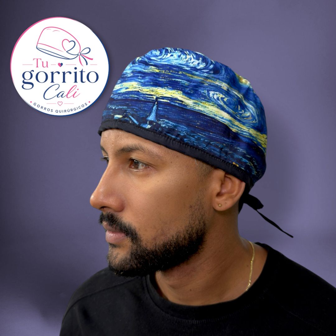 Noche estrellada hombre 