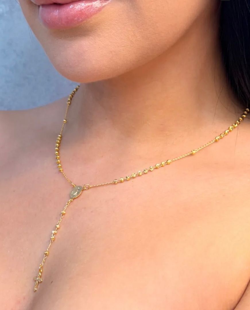 Rosario 45cm x 3mm Oro laminado 