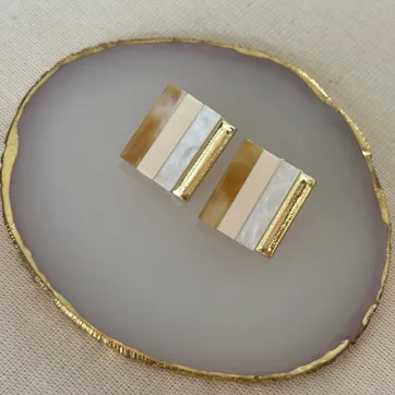 Imagen del producto Arete cuadros acrílico 