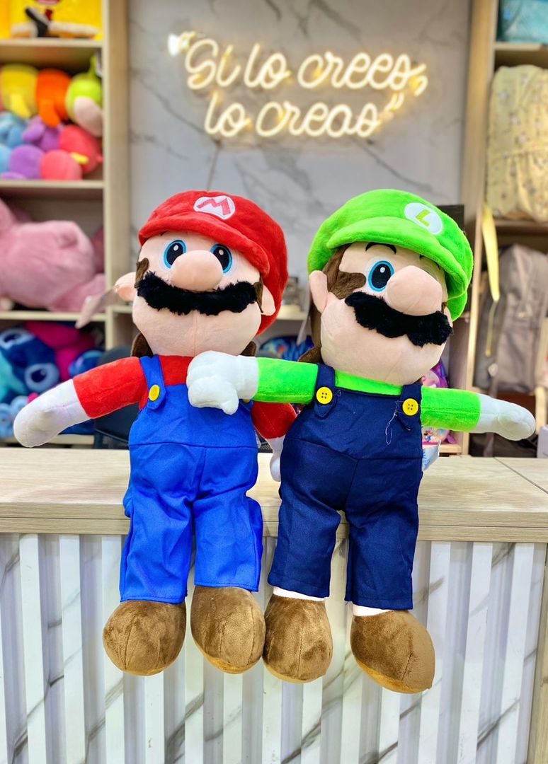 PELUCHE MARIO Y LUIGI 