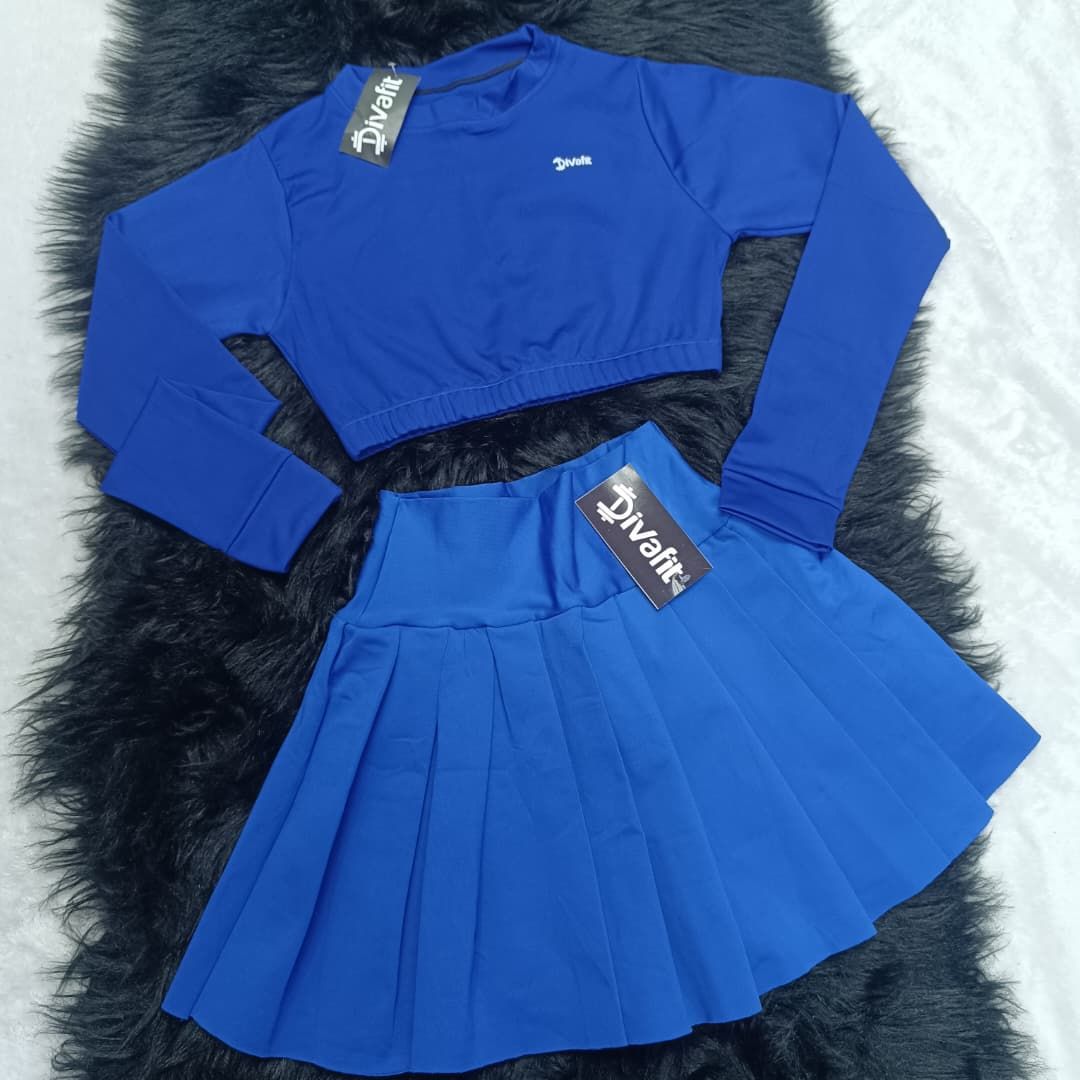 Conjunto falda short plisada