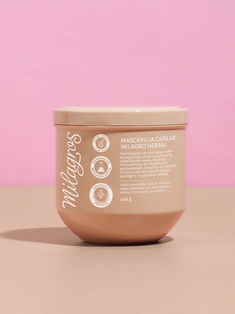 MASCARILLA CAPILAR MILAGRO HERBAL MILAGROS 