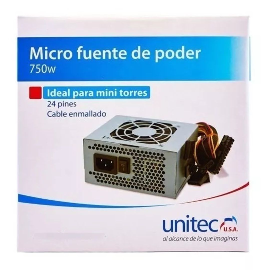 Micro Fuente de Poder Unitec 750W