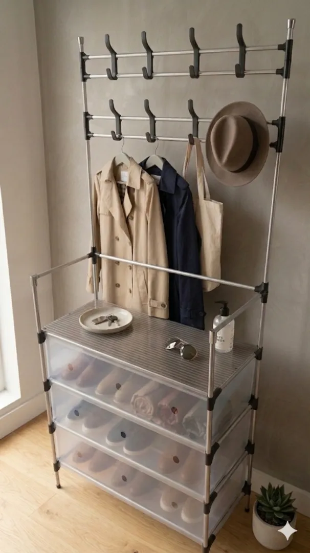 ZAPATERO PERCHERO CON TAPA ORGANIZADOR