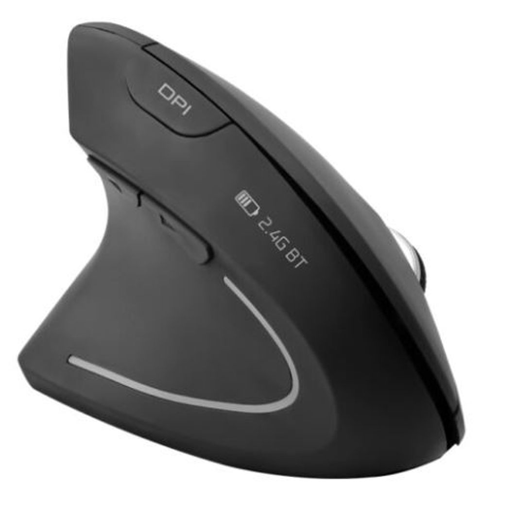Mouse ZURDO ergonómico vertical Bluetooth e Inalámbrico recargable