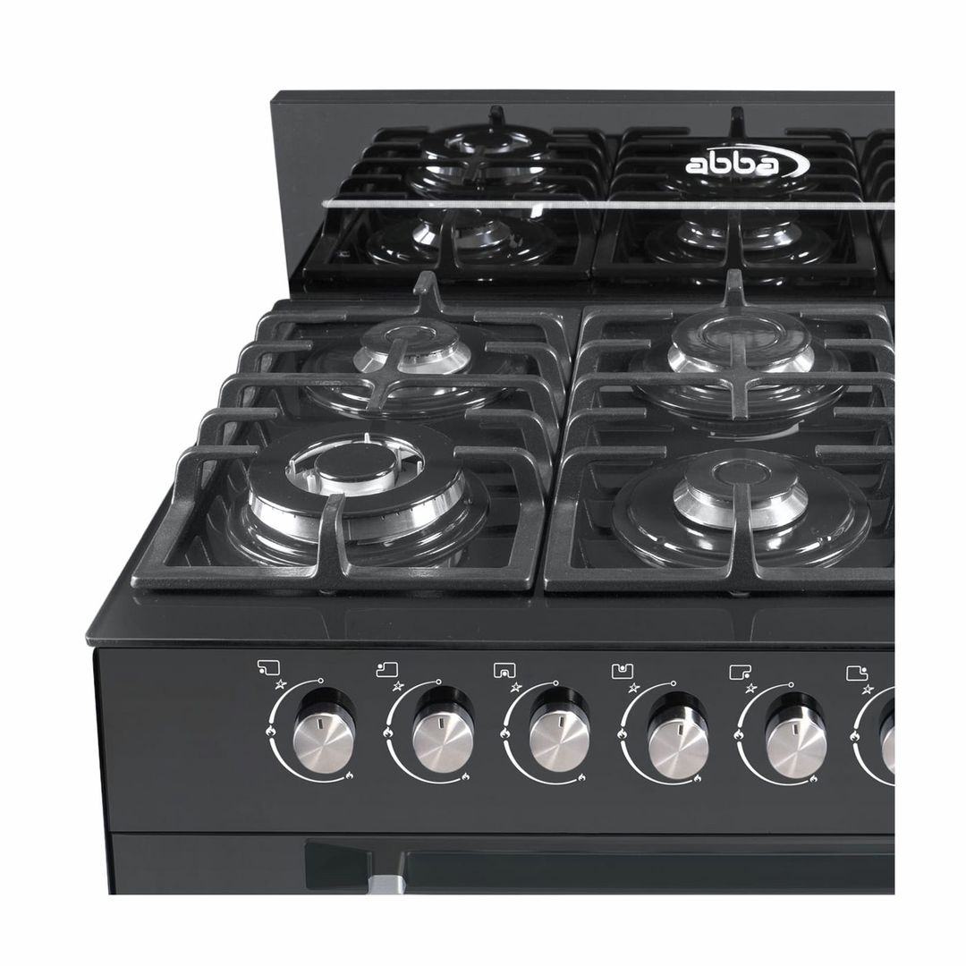 EST ABBA 6 PUESTOS FULL VIDRIO GRIL HIERRO FUNDIDO TRIPLE LLAMA	