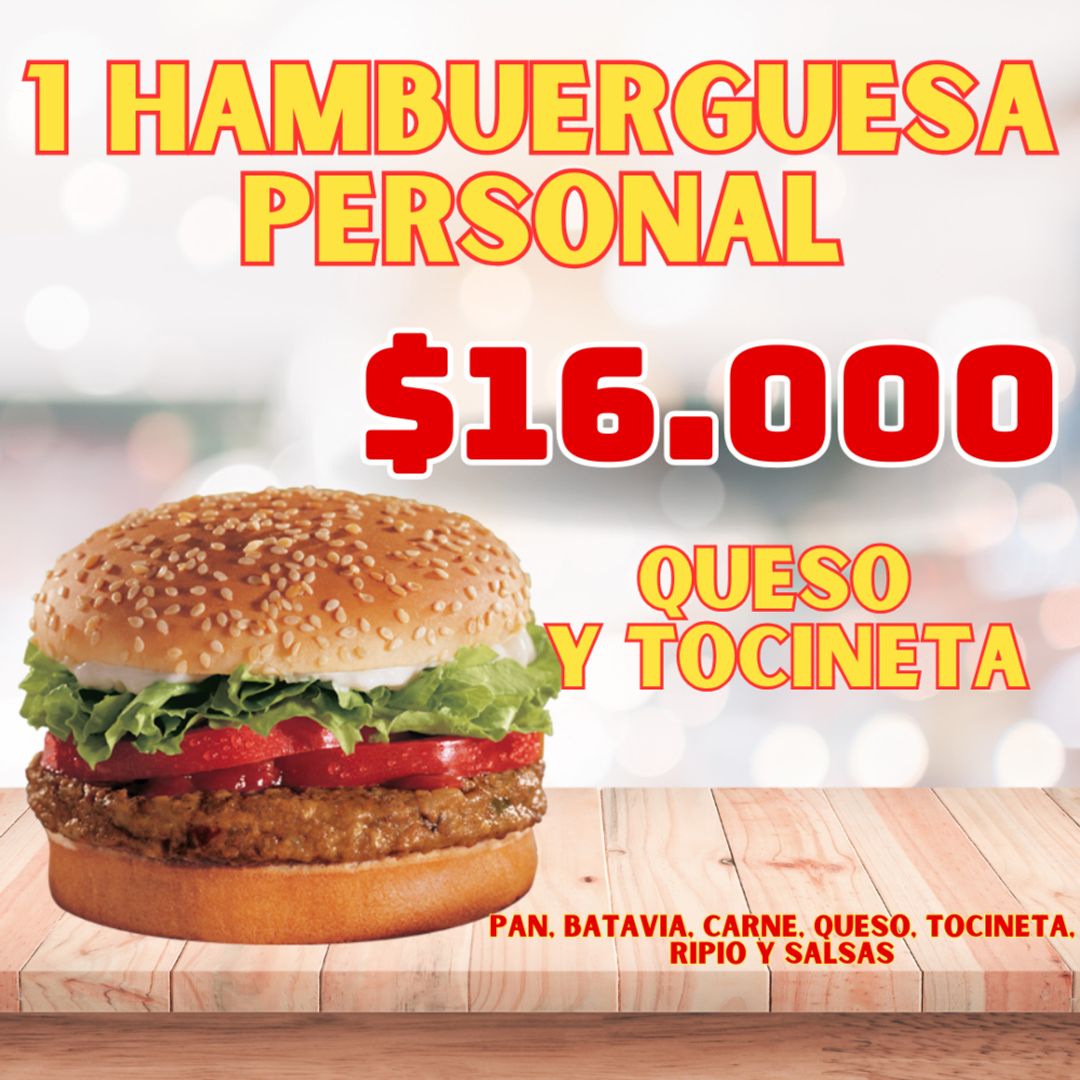 Hamburguesa Personal 