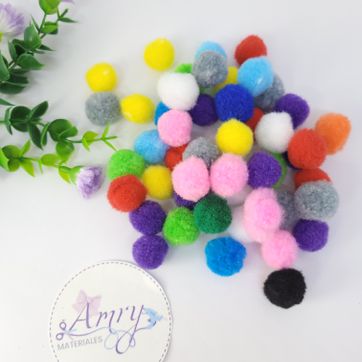 Kit 24 Pompones Sencillos Surtidas  - imagen 2