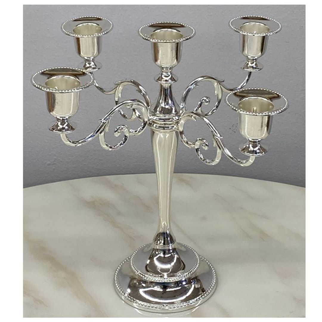 Candelabro Plateado