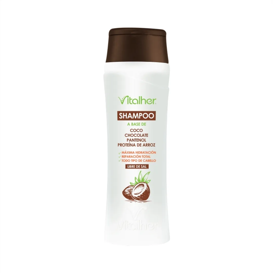 VITALHER SHAMPOO DE COCO Y CHOCOLATE 350ML