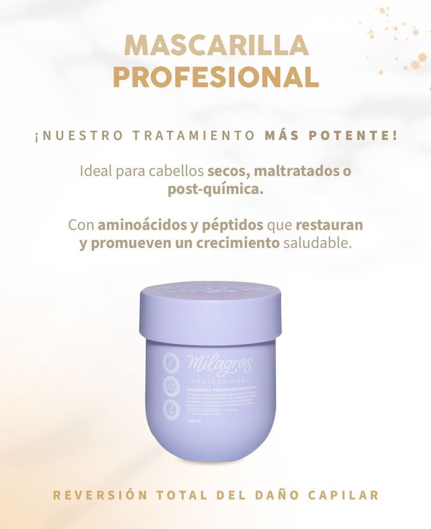Mascarillas capilares Milagros