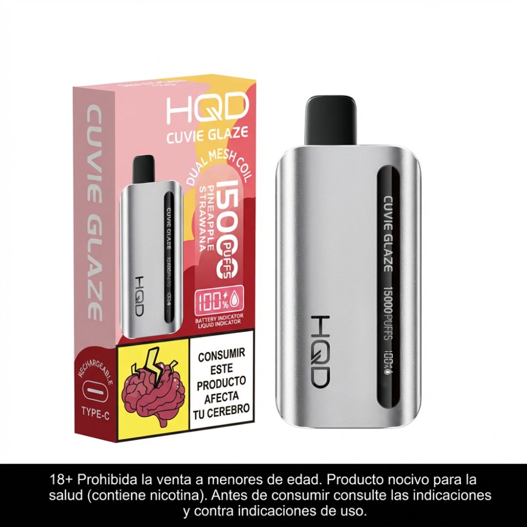 HQD Glaze Pineapple Strawana 15.000 Puffs