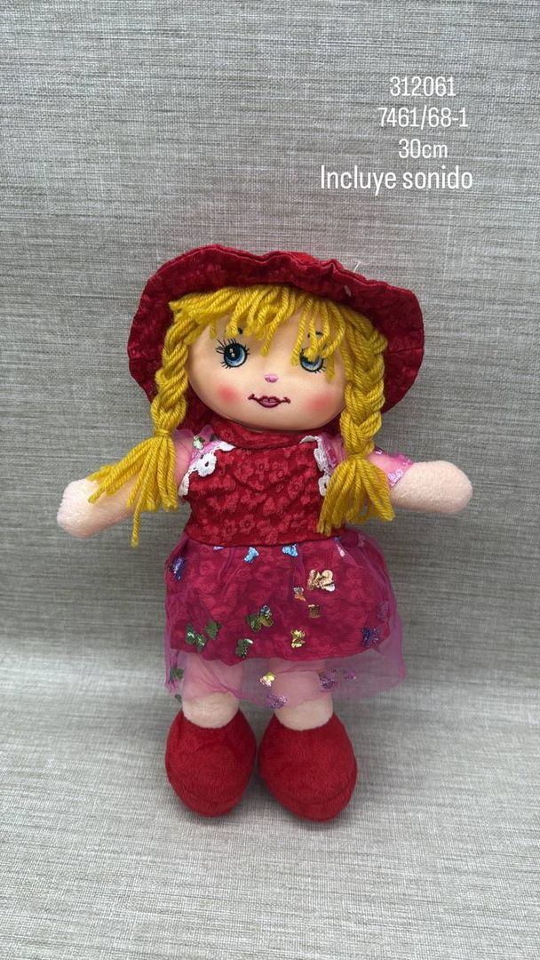 MUÑECA CON SONIDO SURTIDA 30 CM