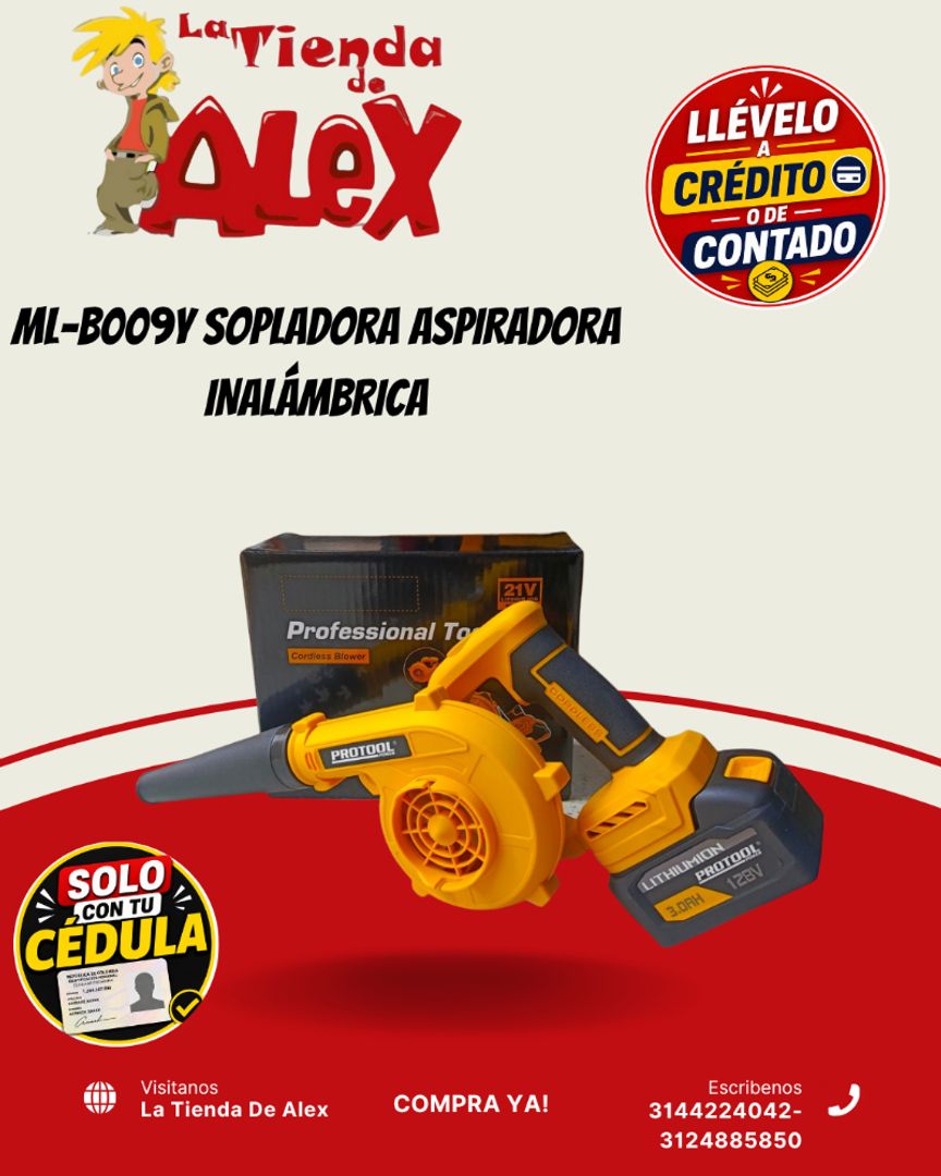ML-B009Y SOPLADORA ASPIRADORA INALÁMBRICA