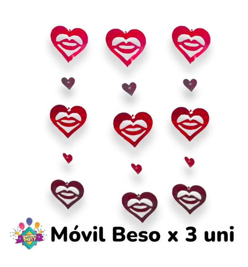 MÓVIL BESO x 3 UNIDADES