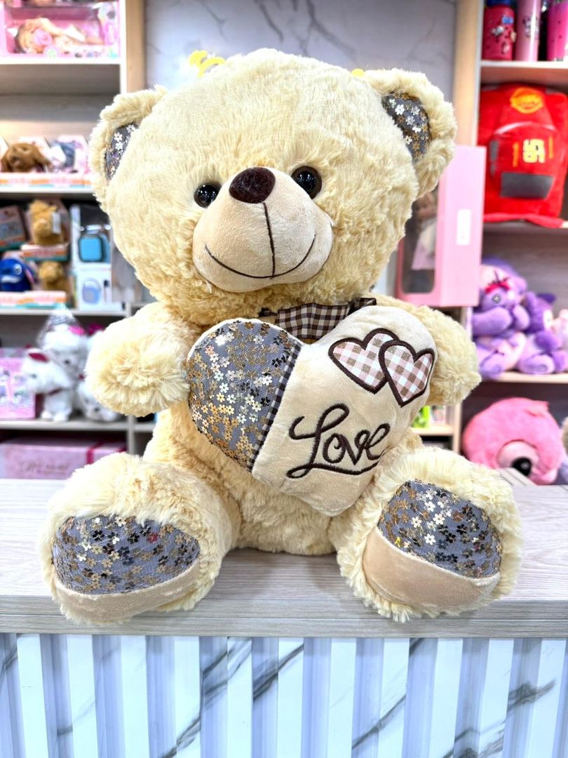 OSO CORAZON LOVE BEIG 40cm