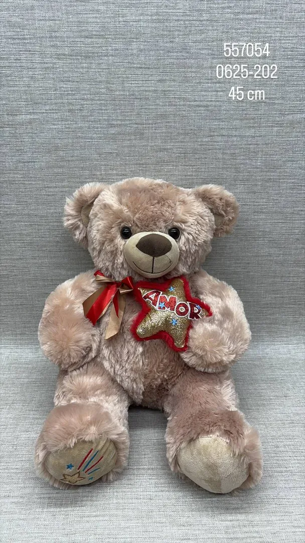 OSO CON ESTRELLA 45 CM