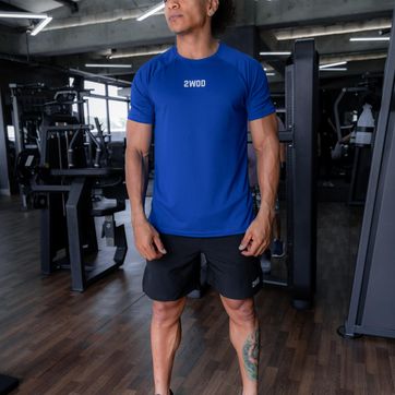 SET MEN CAMISETA AZUL R. + PANTALONETA NEGRA  - imagen 1