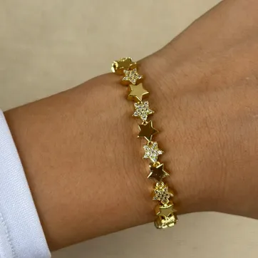 Imagen del producto Pulsera estrellas circones 