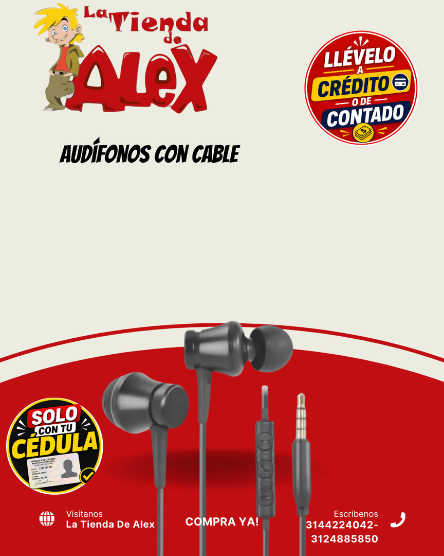 Audífonos con Cable