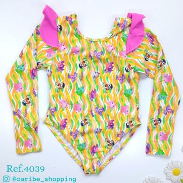 16 Manga larga niña escote espalda forrado parte delantera  - imagen 1