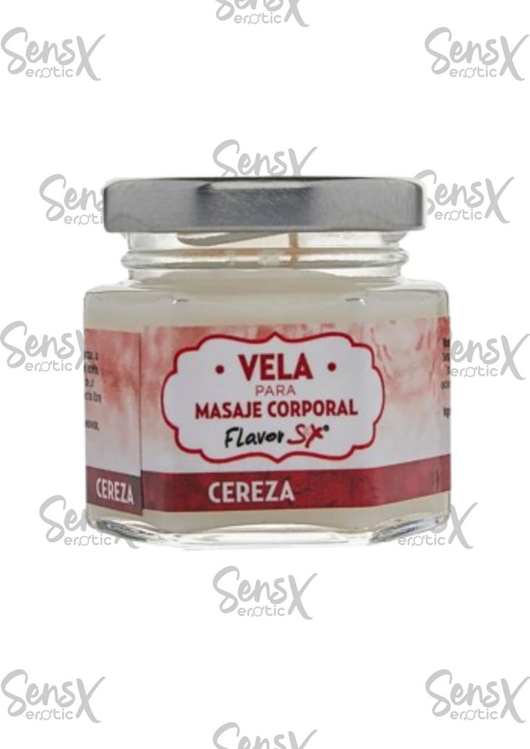 Velas para masaje corporal flavor cereza