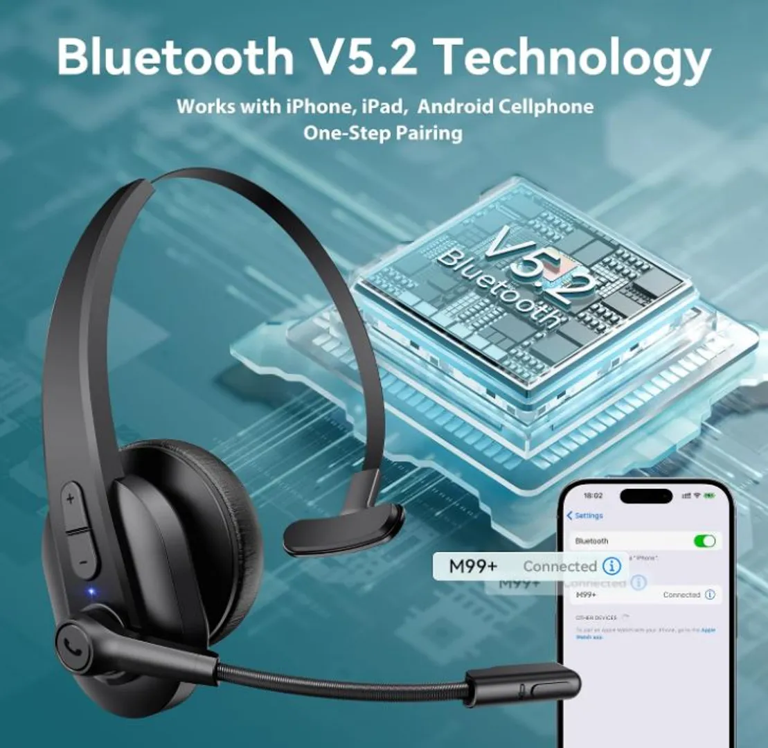 Diadema Sarevile Monoauricular Bluetooth e Inalámbrica con receptor