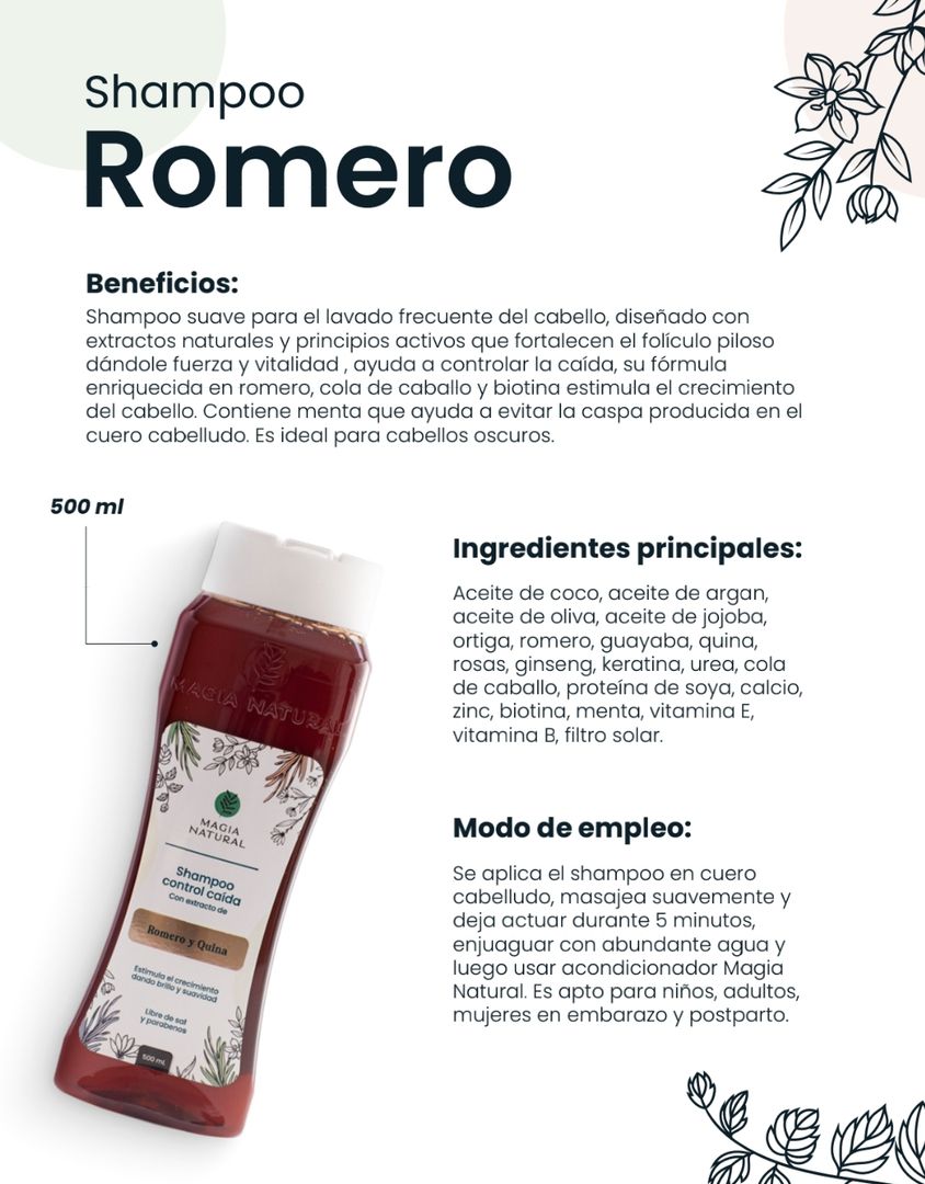 Shampoo Romero Magia Natural