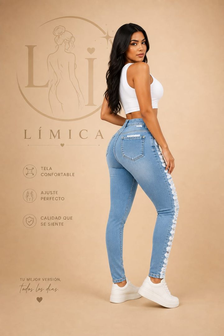 jeans apretados rasgados y desgarrados