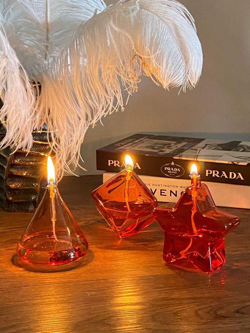 Velas de Cristal Ambar