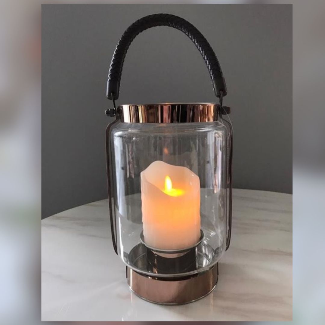 base portavela metal rosegold