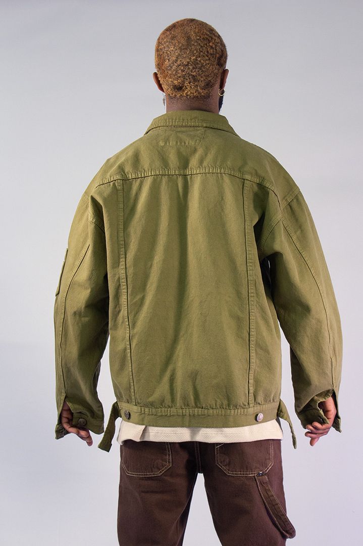 CHAQUETA OVERSIZE VERDE 