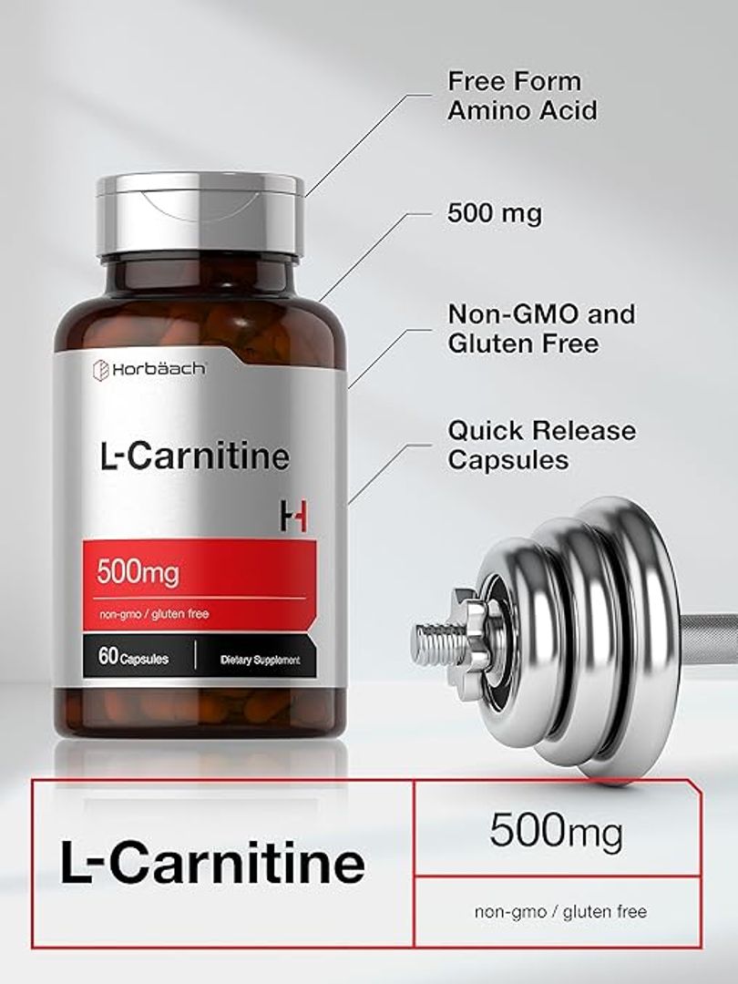 L Carnitina de 500 mg  60 cáp Horbäach 