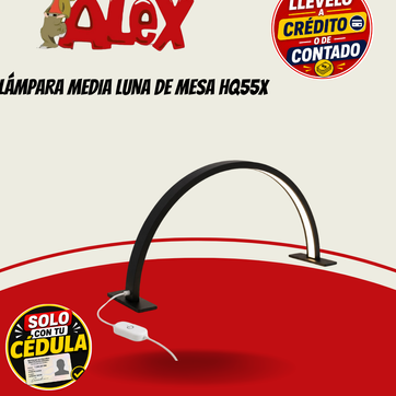 Imagen del producto LÁMPARA MEDIA LUNA DE MESA HQ55X