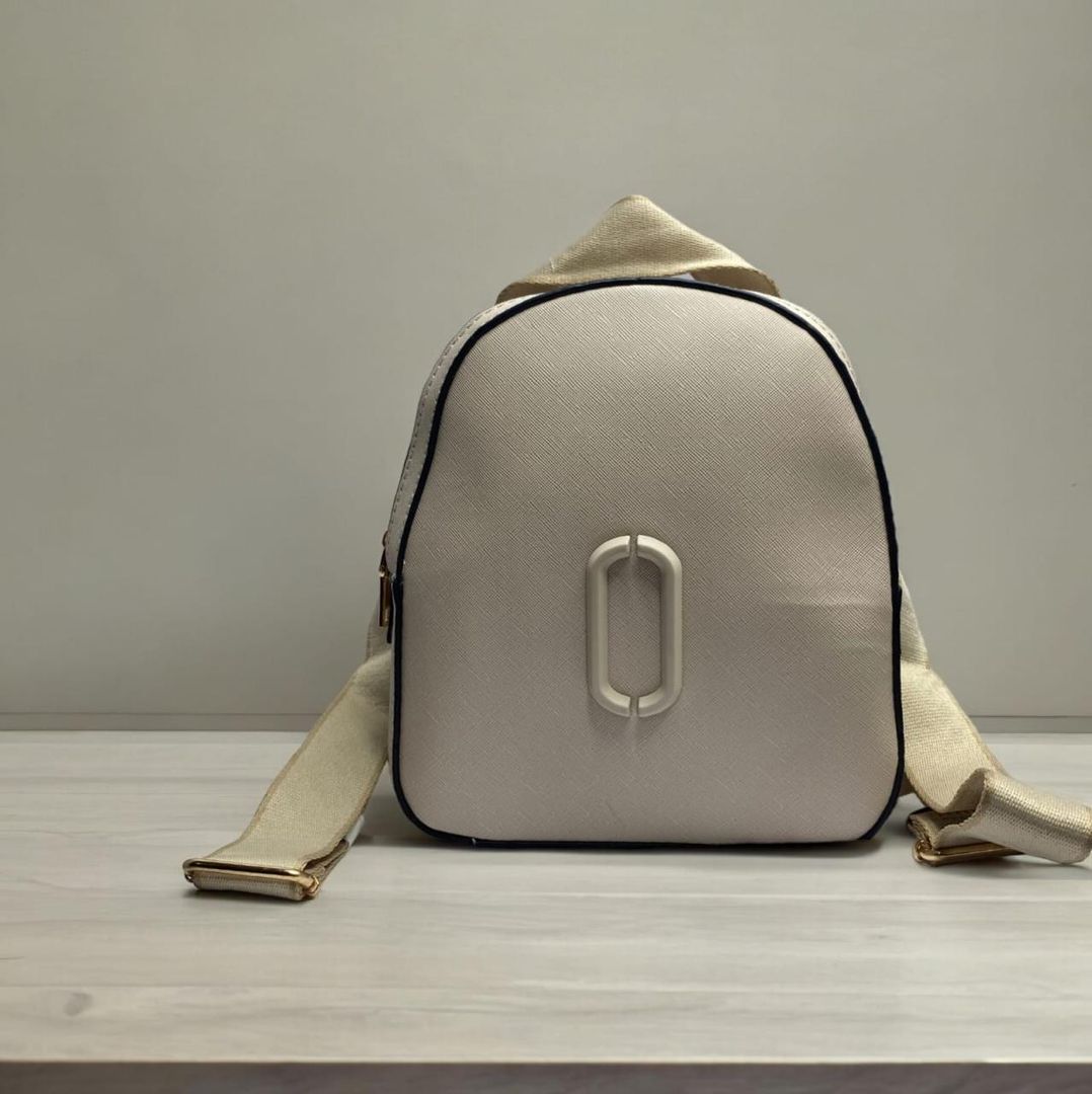 Morral azul, beige y negro 