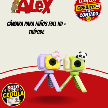 Imagen del producto CÁMARA PARA NIÑOS FULL HD + TRÍPODE