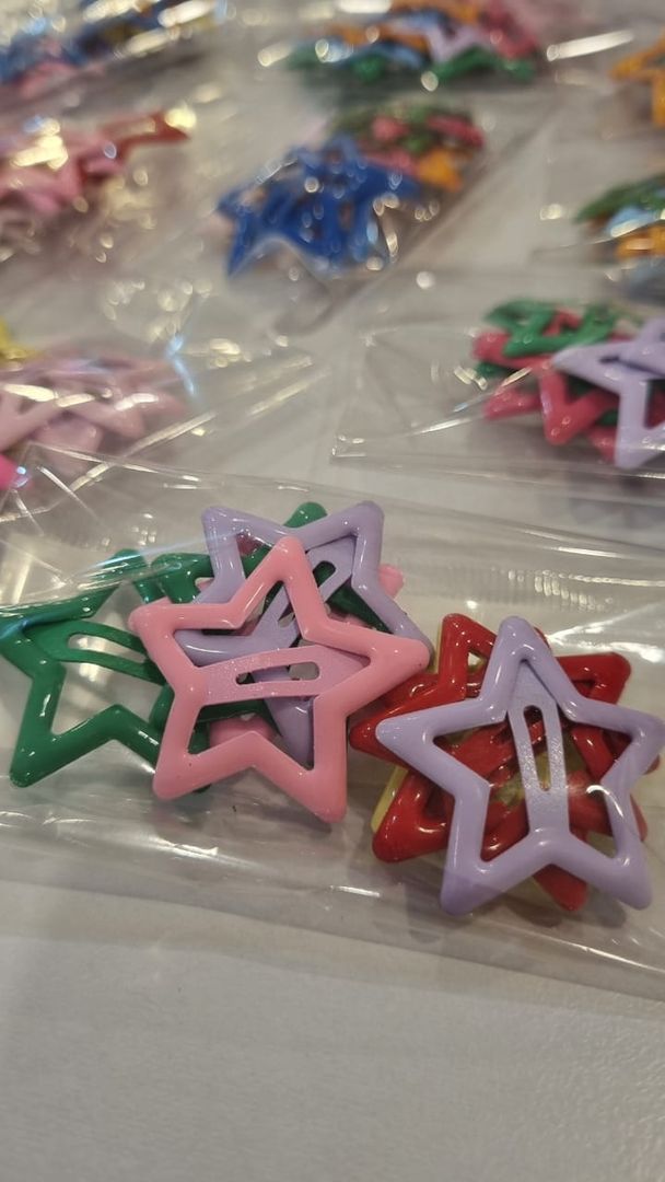 Hair clips estrellitas x 10