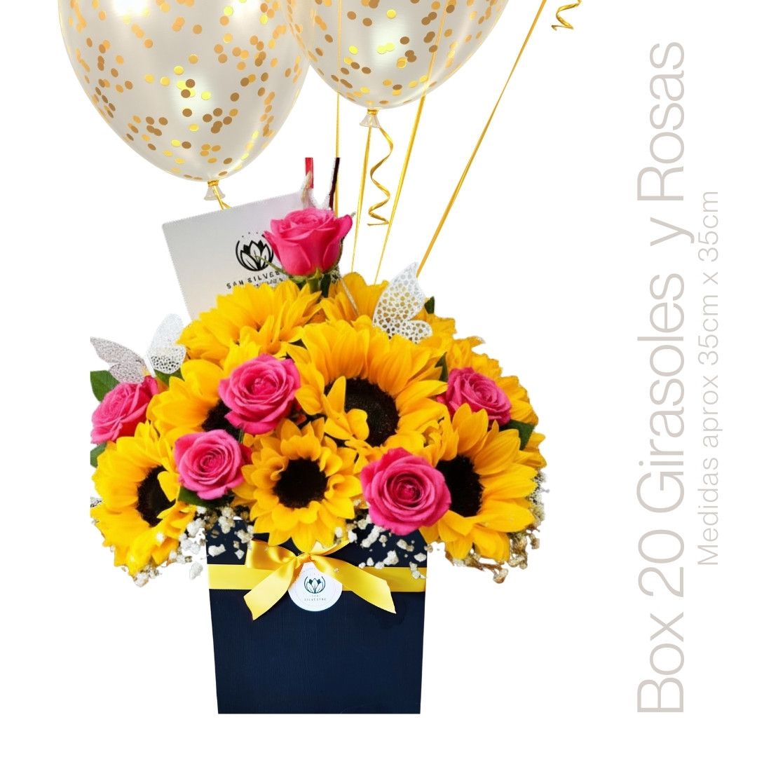 BOX TRADICIONAL GIRASOLES Y ROSAS