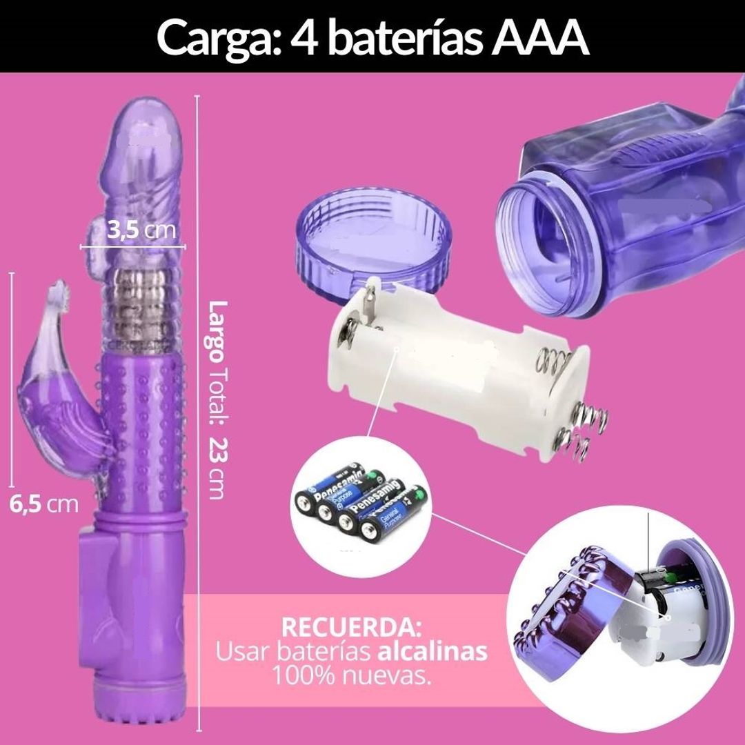 Vibrador doble estimulación Delfin